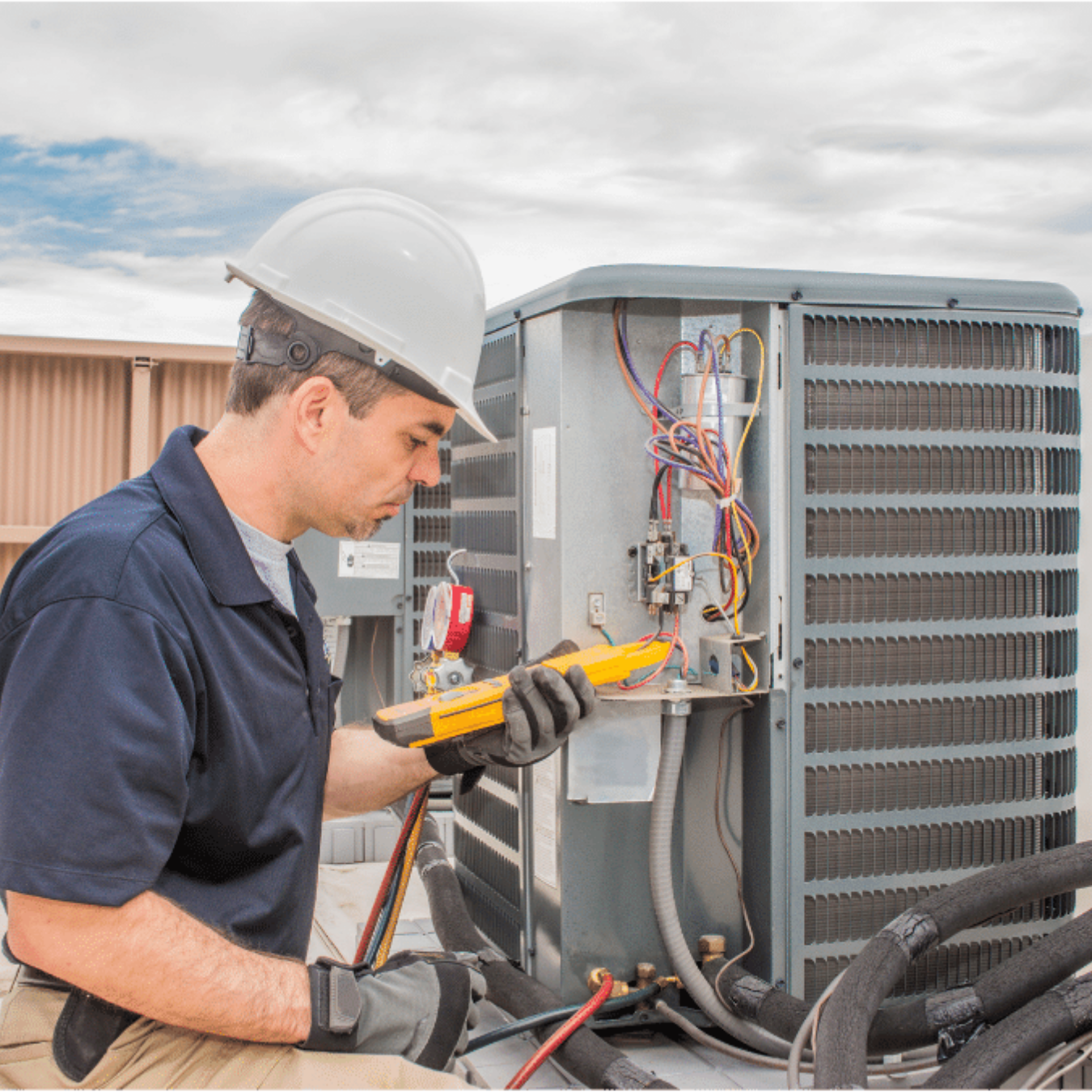Saugeen Shores Heating & Cooling HVAC technician on a service call in Port Elgin, Ontario
